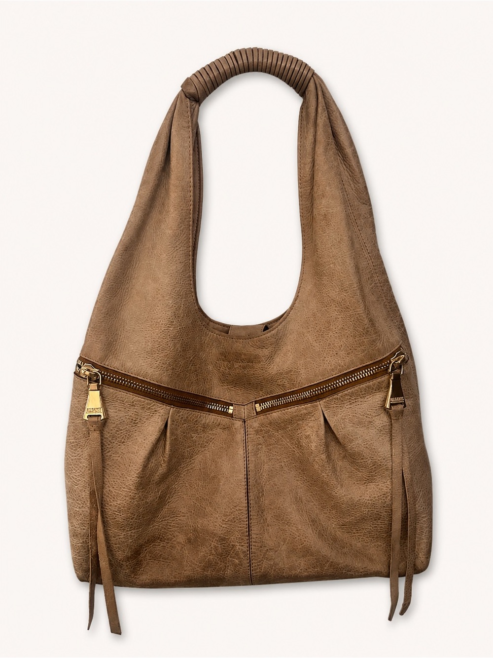 Aimee Kestenberg Slouchy Hobo Bag
Soft Taupe Leather • Boho Luxe Shoulder Bag